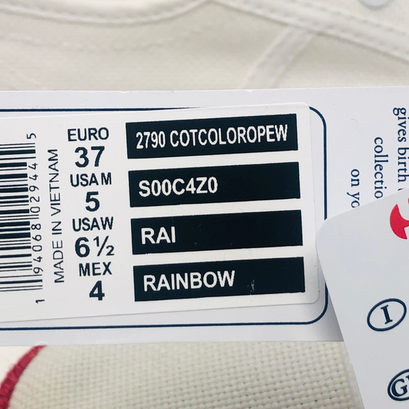 NEW‎ Superga Unisex Fantasia Rainbow Sneakers White Platfrom 37 W 6.5 M 5 5 - Picture 12 of 12